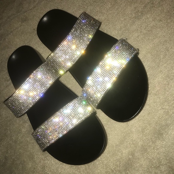 steve madden sparkly sandles - Picture 1 of 3